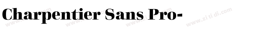 Charpentier Sans Pro字体转换